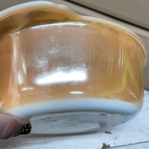 Anchor Hocking Fire King Peach Lustre 2qt. Casserole dish